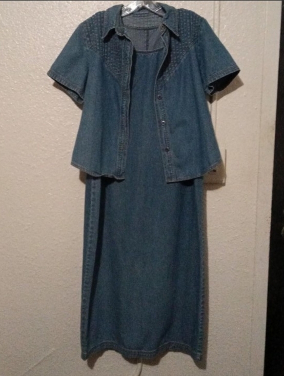 jcpenney Dresses & Skirts - Classic Denim Two-Piece Dress Set in Medium Blue